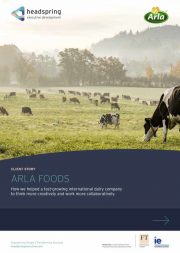 Arla Foods case study - How headspring is helping a fast-growing international dairy company to think more creatively and work more collaboratively.