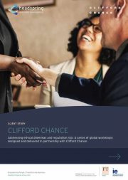 Clifford Chance case study - Responsible business and how headspring helped address ethical dilemmas and reputation risk